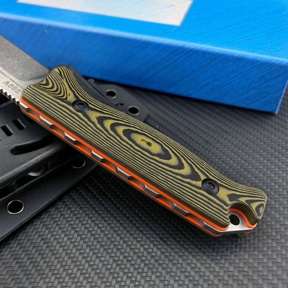 Portable Fixed Blade EDC Knife, G10 Handle Multifunctional Utility Knife for Camping Hiking Mountaineering Daily Use