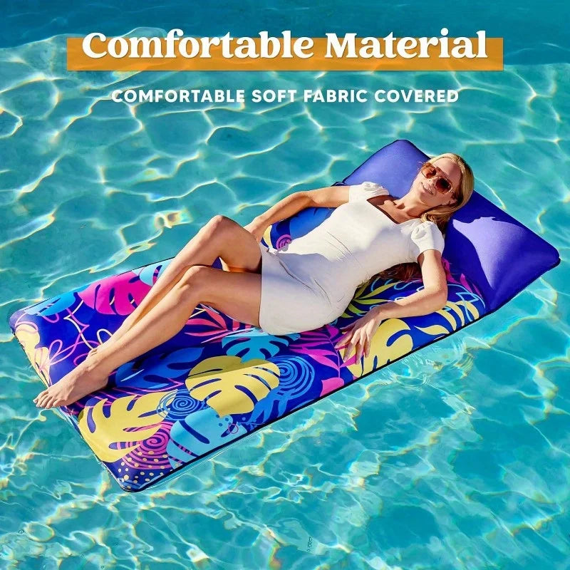 Fabric Covered Inflatable Mat Lounger