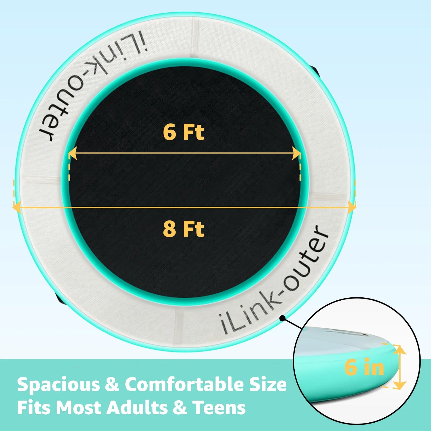 Round Floating Ring – Inflatable Water Hammock for Pool & Lake