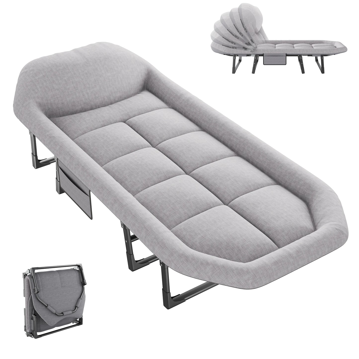 Camping  Cot  and Mattress, Lightweight with Carry Bag