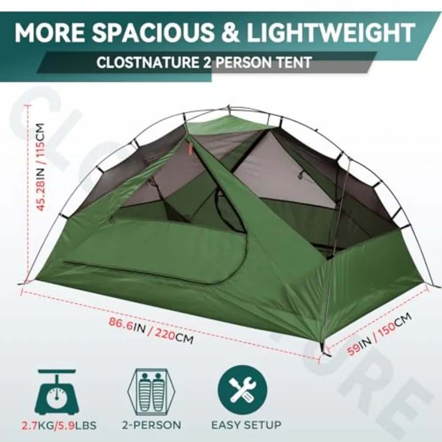 Lightweight Two Person Waterproof Tent