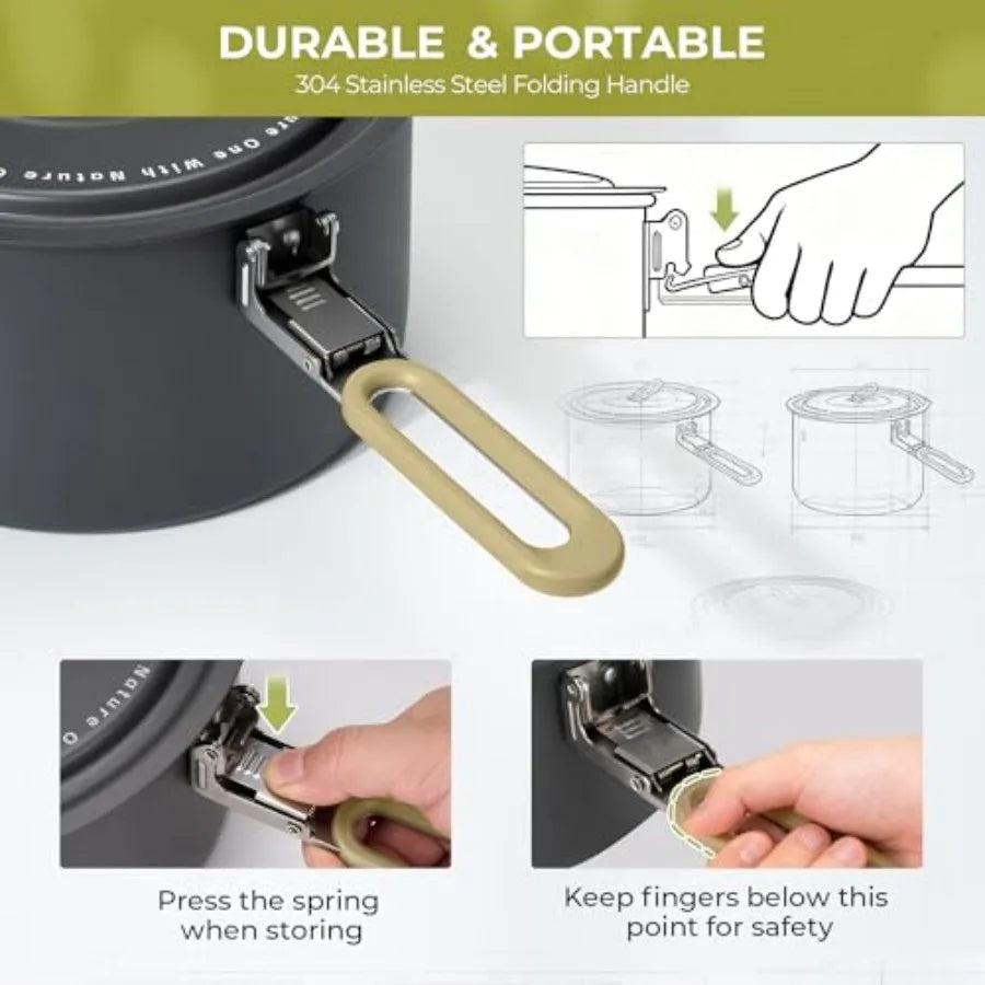 Lightweight Outdoor Camping Cookware Set