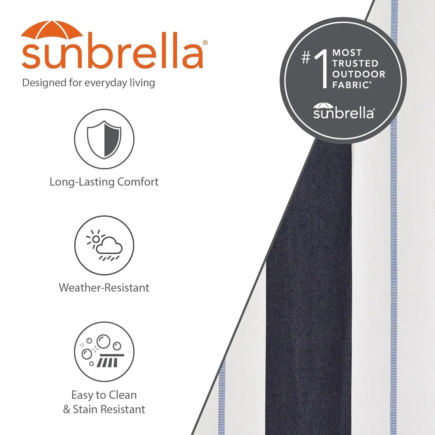 Double Sunbrella Hammock with Steel Stand