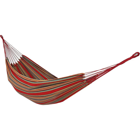 Double Cotton Outdoor Hammock 450 Pound Capacity Sunset Design