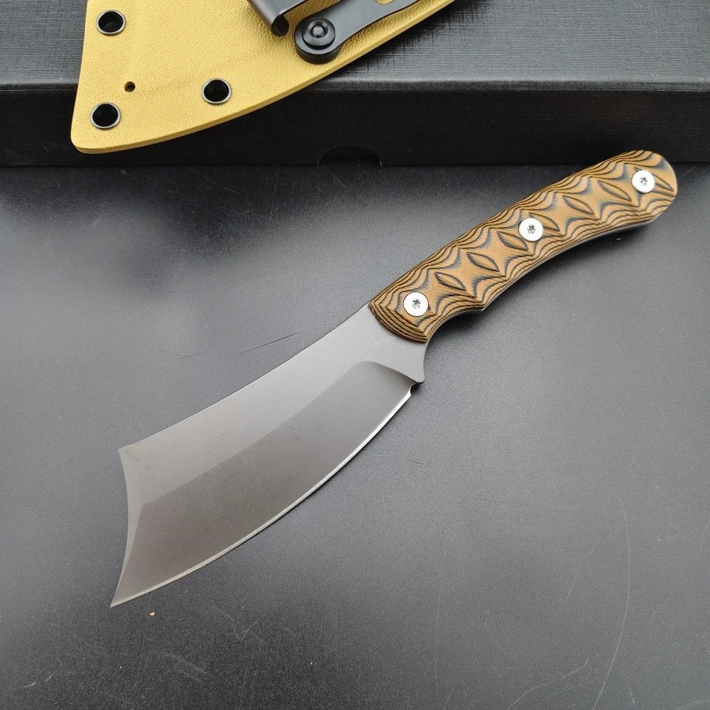 Portable G10 Fixed Blade Knife with K Sheath — 2 Models, Stainless Steel, EDC Outdoor
