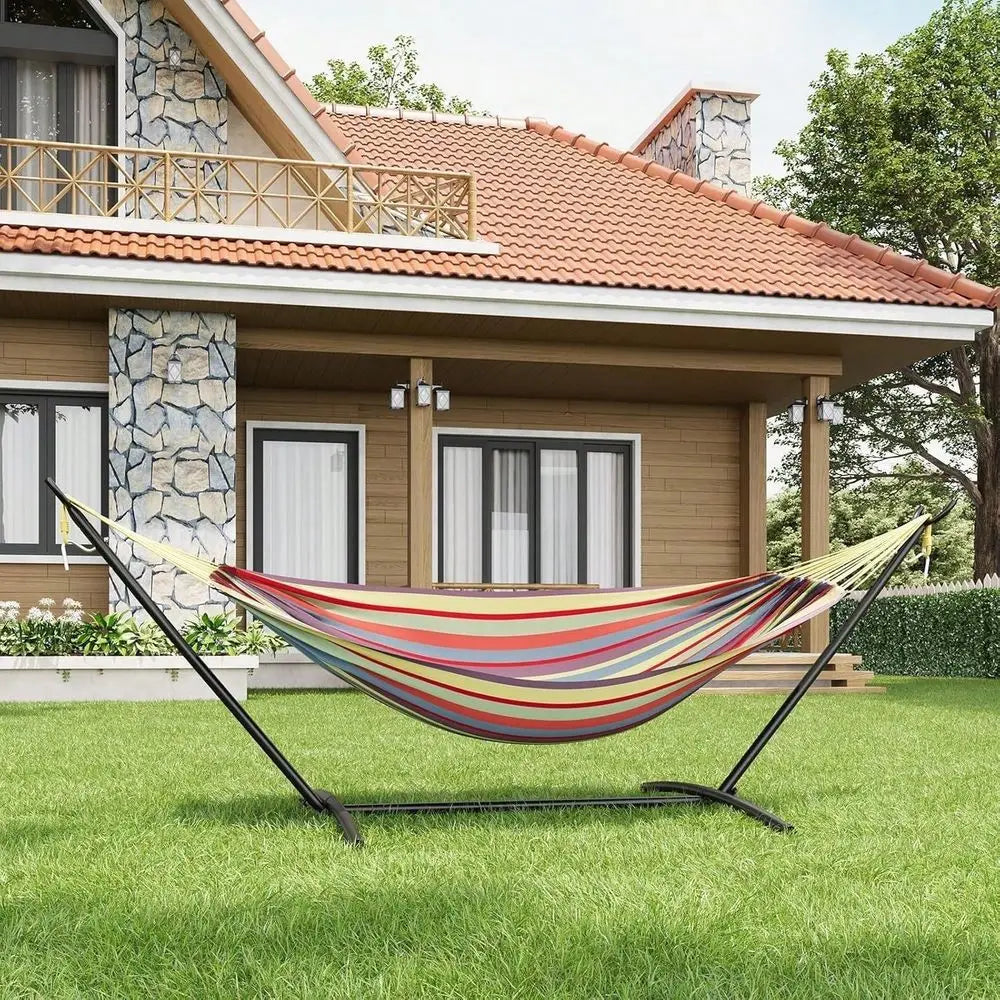 Hammock With Steel Stand, 660lbs Capacity With Travel Bag