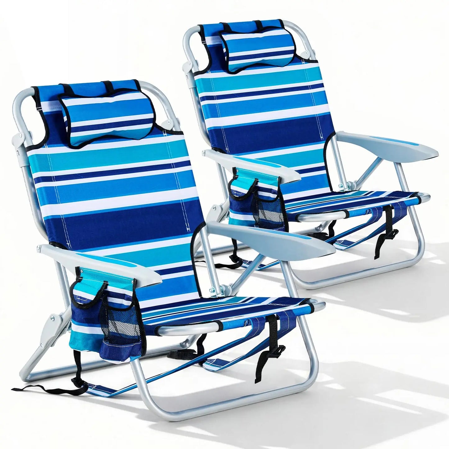 High Backpack Beach Chairs 2 Pk