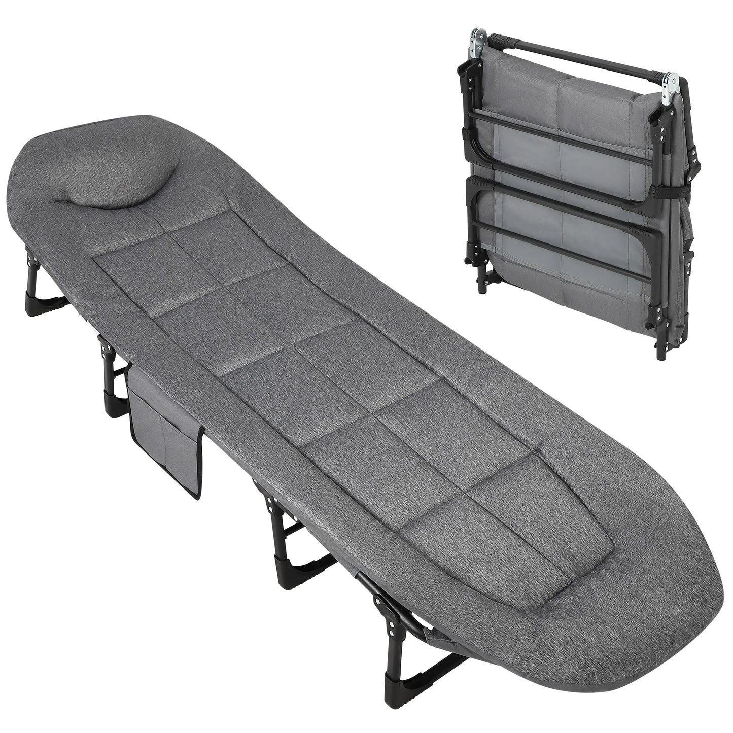 Camping Cot, Supports 500 Lbs
