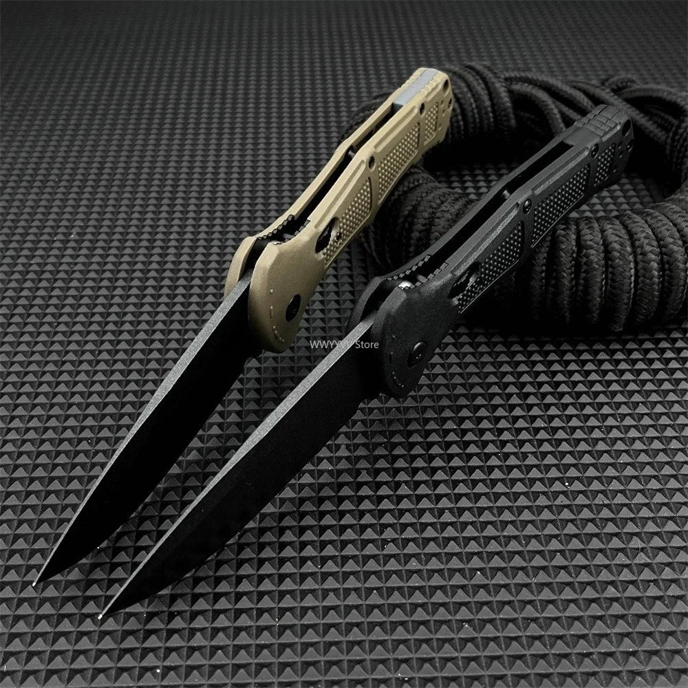 BM 9070 Tactical Folding Knife — D2 Steel Blade, Nylon Fiber Handle, Pocket Clip