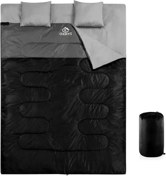 Double Sleeping Bag for 2 Adults | Queen XL, All-Season, -20°C to -35°C