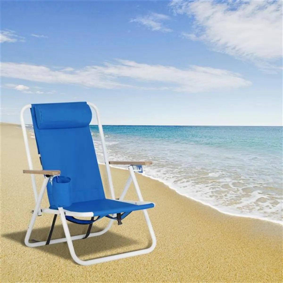 Travel Ultralight Folding Chair | Camping Beach Hiking Picnic Seat with Cup Holder