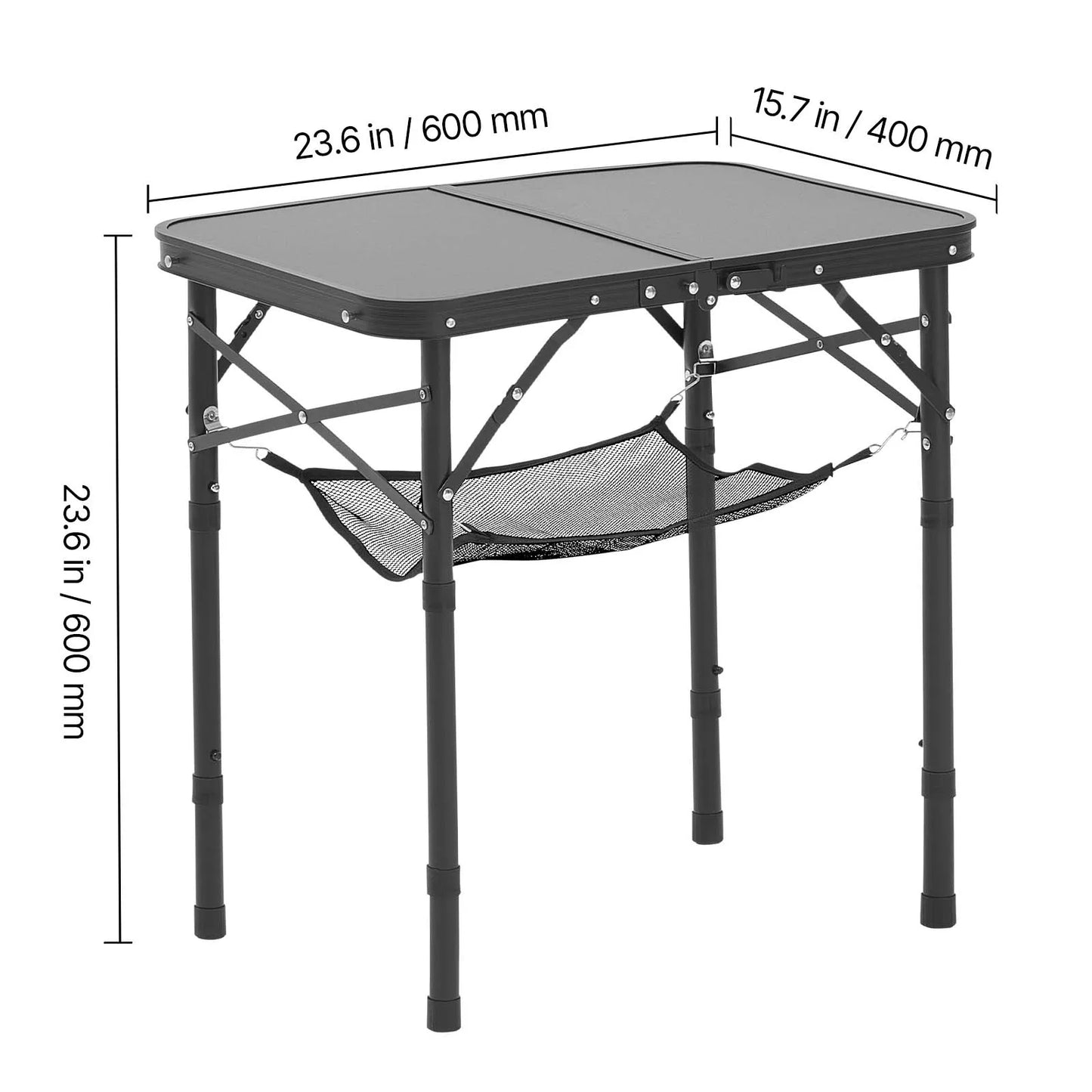 Folding ,Adjustable Height Camping Table