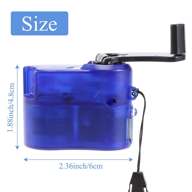 USB Emergency Hand Cranking Dynamo For Universal  Travel  Charging