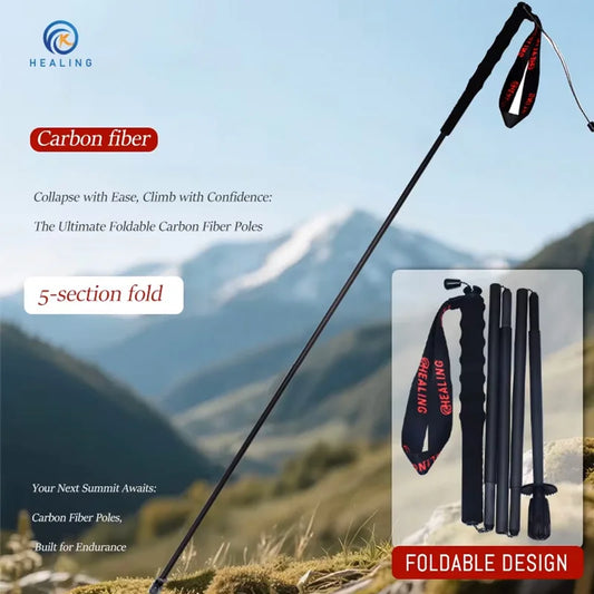 Ultra-Light Foldable Carbon Fiber Trekking Poles
