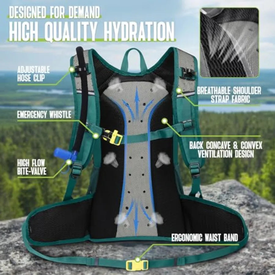 18L Backpack with 3L Water Bladder
