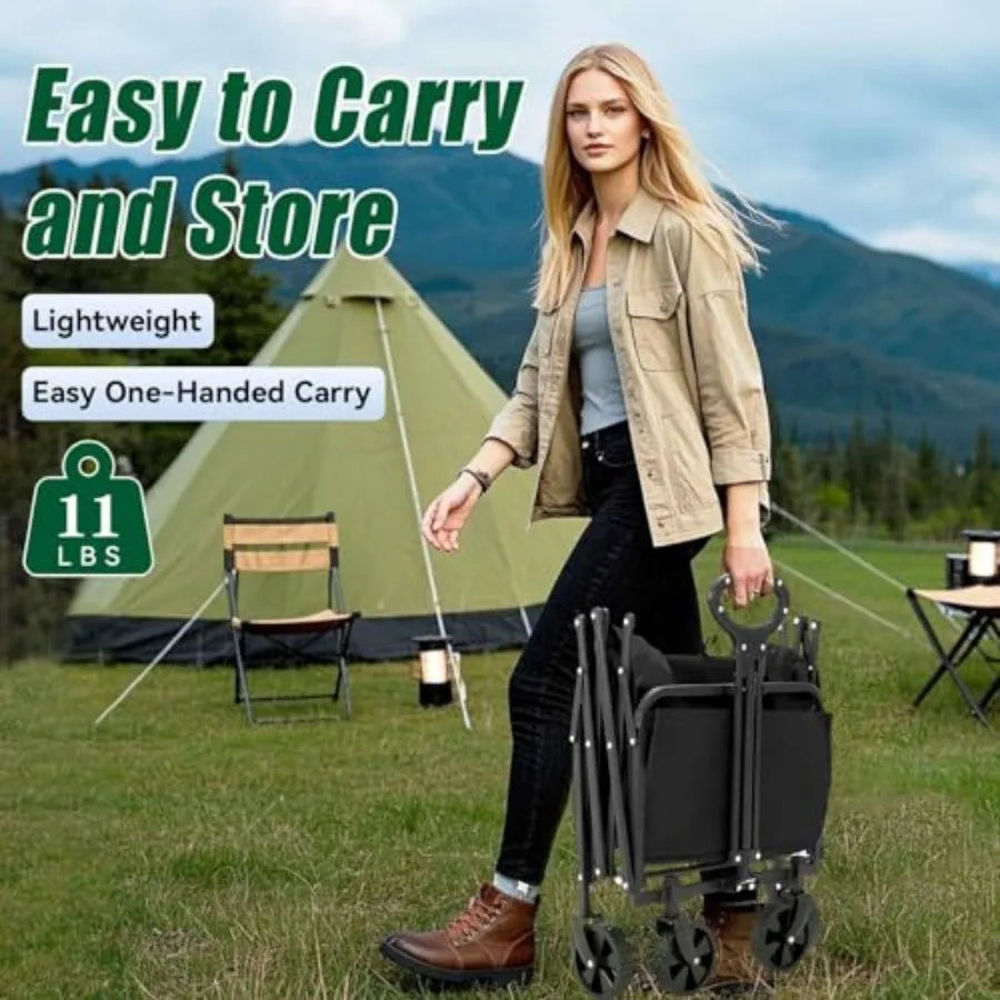 Collapsible 360lbs Capacity Lightweight Beach Wagon
