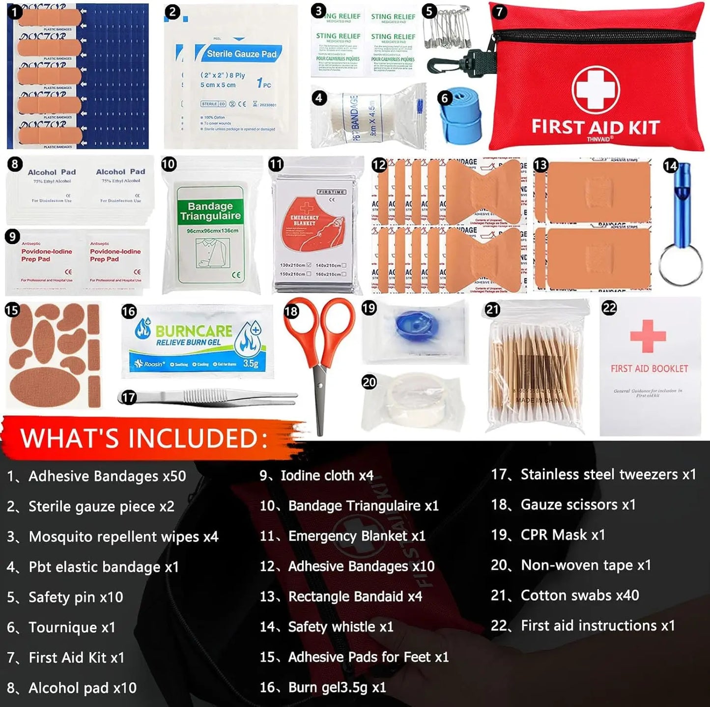 147-Piece Mini First Aid Kit