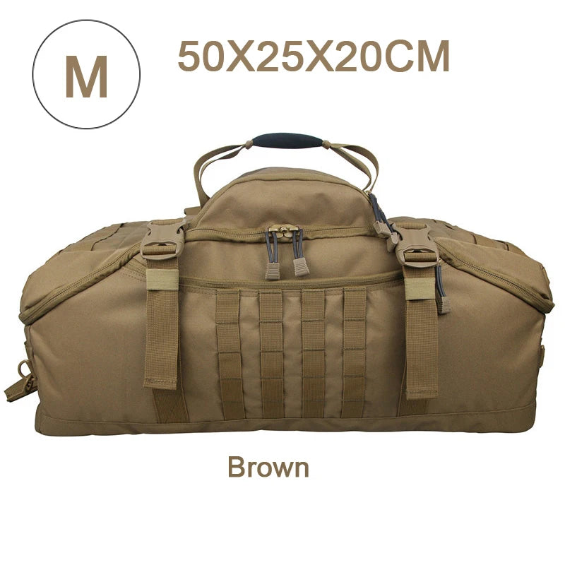 3-Way Tactical Duffel Backpack – 30L / 45L / 80L MOLLE Bag