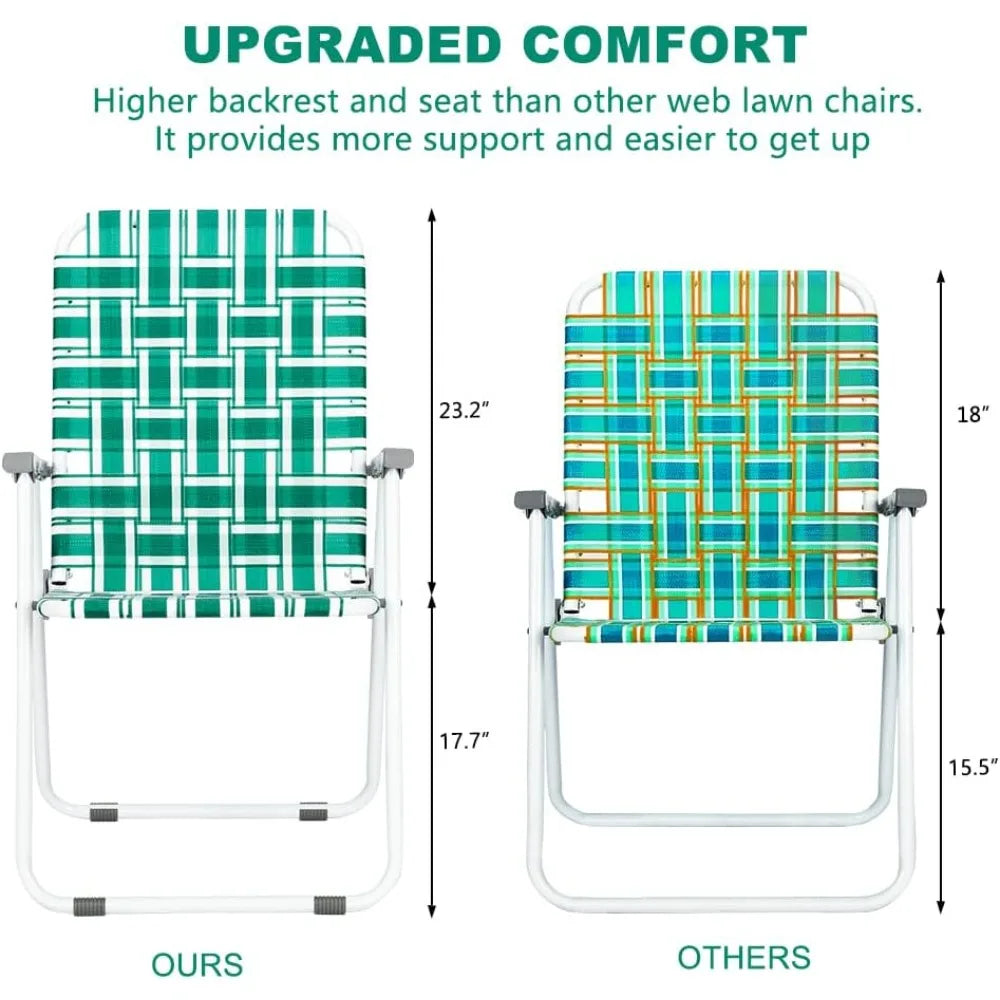 Patio Lawn Mesh Folding Chairs