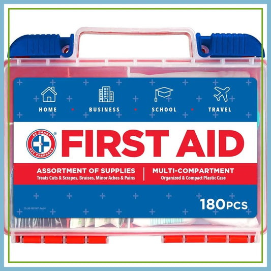 180-Piece First Aid Kit: Clean