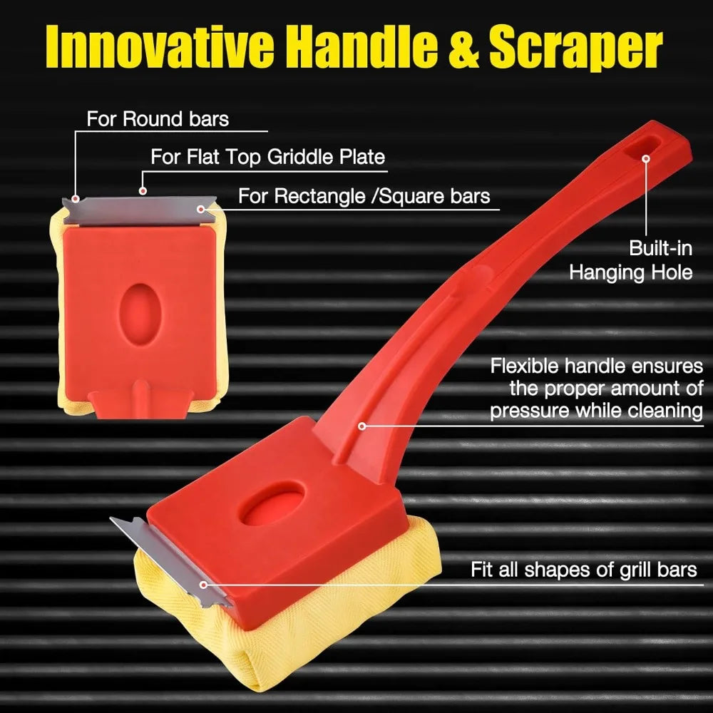 Steam Cleaning Bristle Free Grill Brush, Safe for All Grills