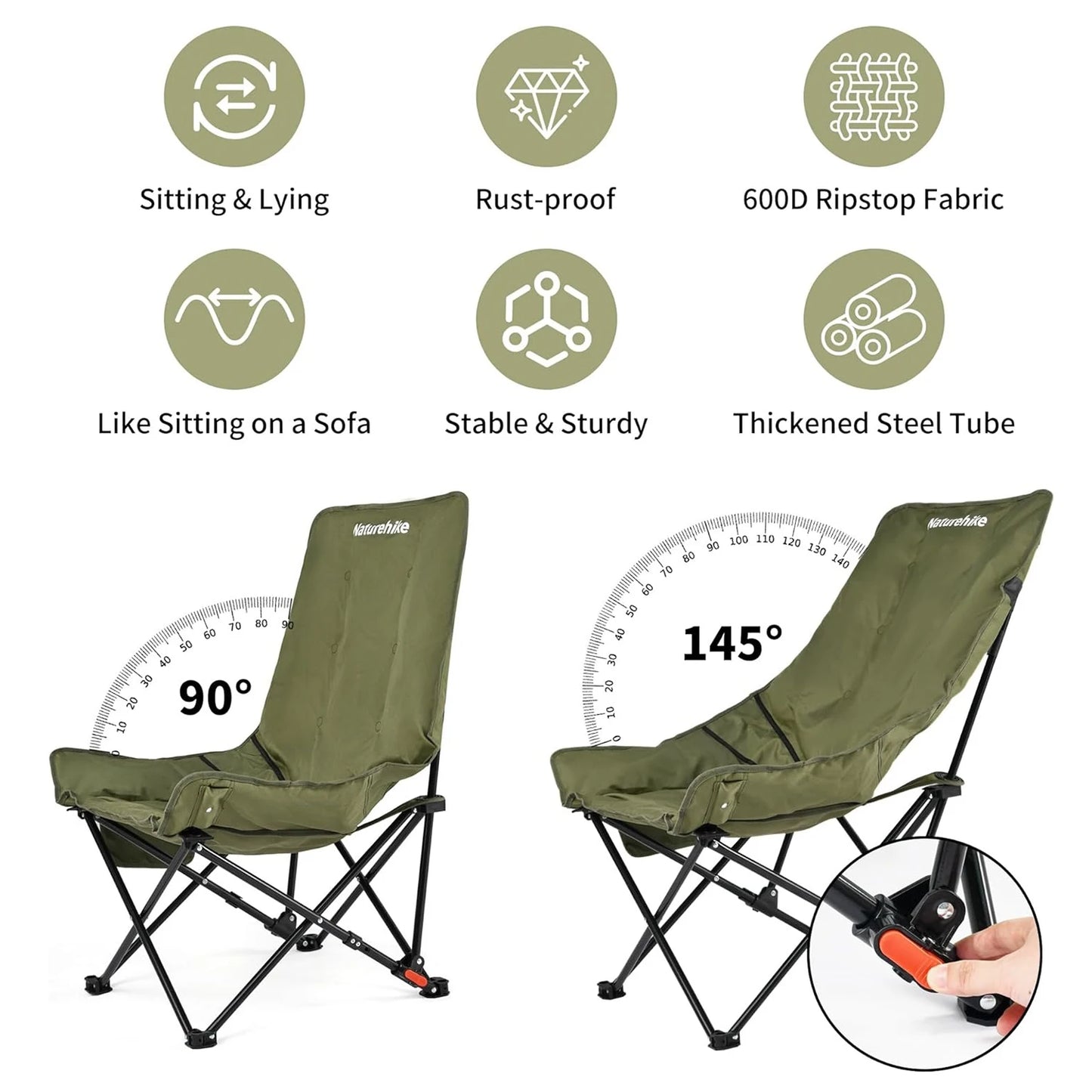 High Back Moon Chair
