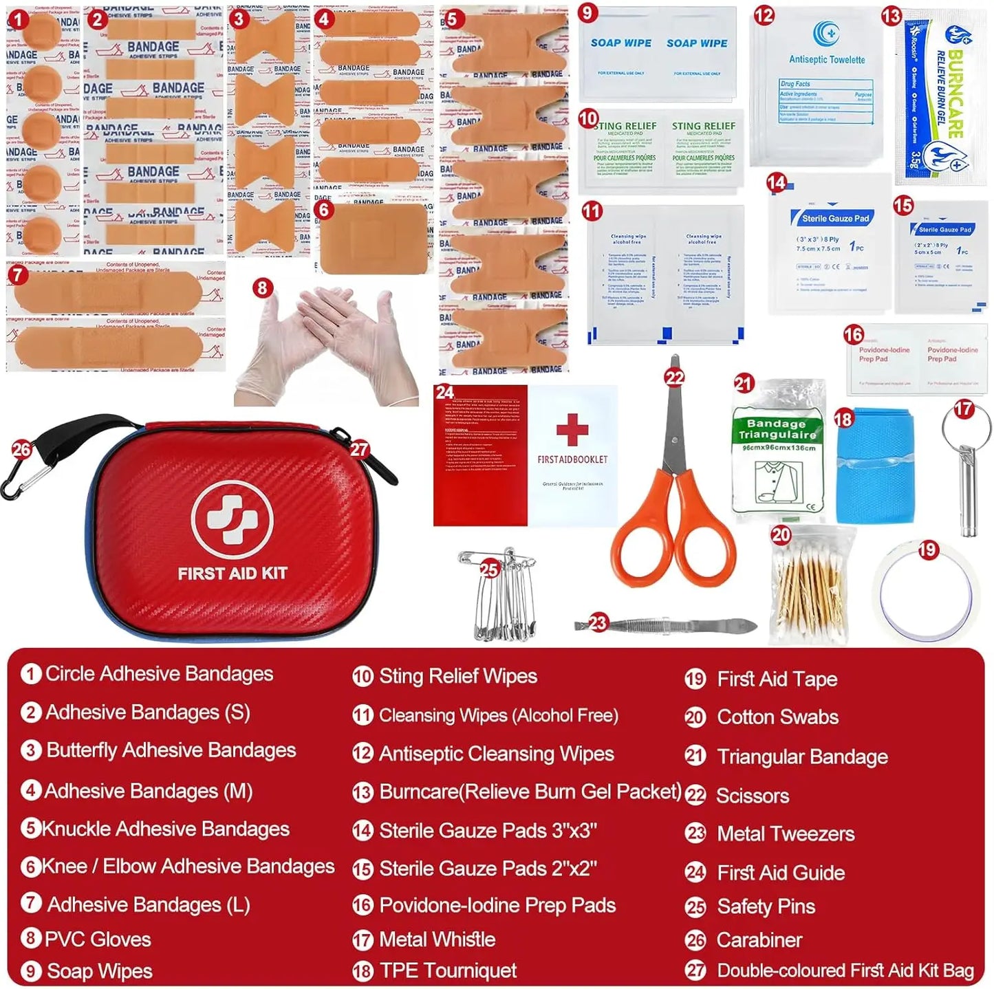 185-Piece First Aid Kit