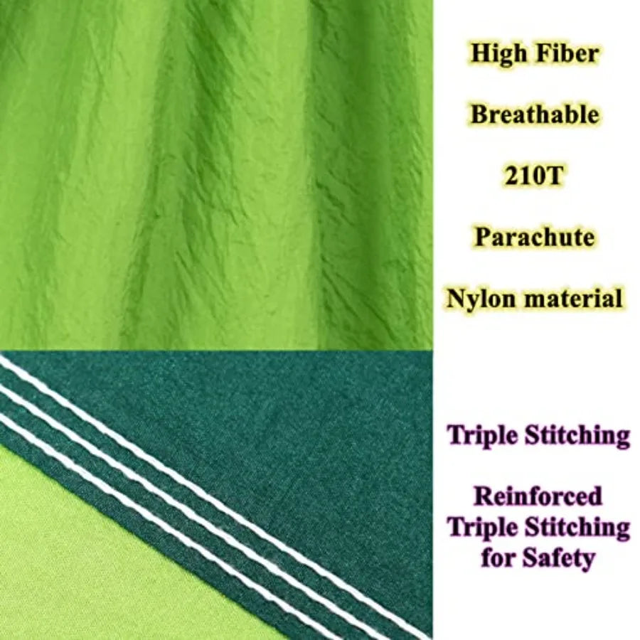 Ultralight Nylon Parachute Hammock with 2 Tree Straps