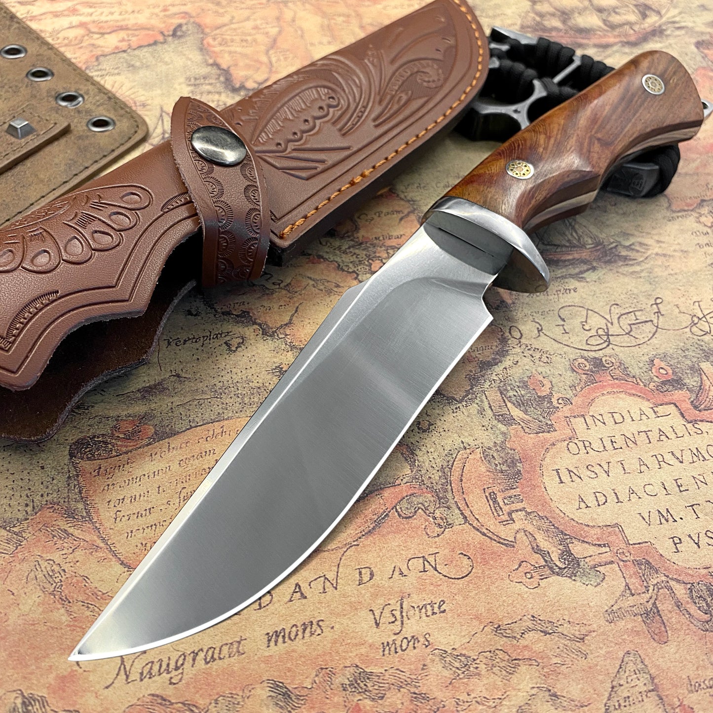 High-Hardness Portable Outdoor Straight Knife – Multi-Purpose Camping & Tactical
