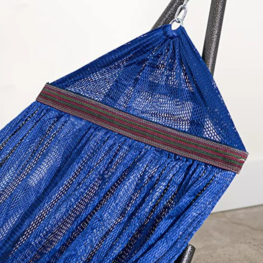 Hammock with Collapsible Steel Stand 450 LB Capacity and Carrying Case