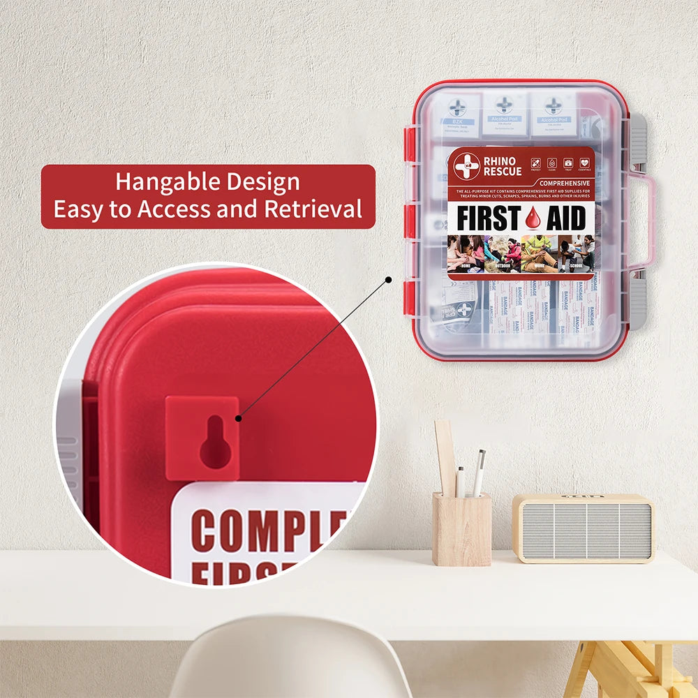 350 Pieces OSHA All-Purpose First Aid Kit Medical Supplies