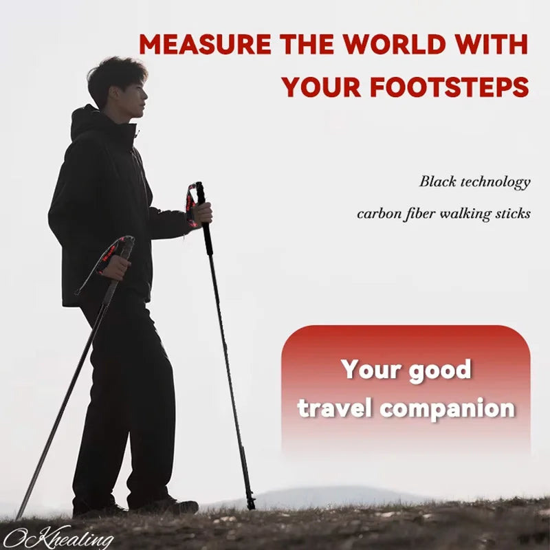 Ultra-Light Foldable Carbon Fiber Trekking Poles