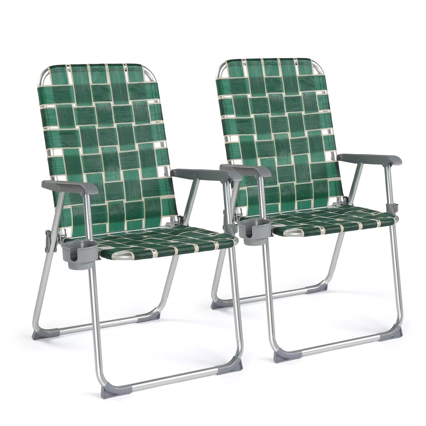 2 Pack Aluminum Folding Chairs