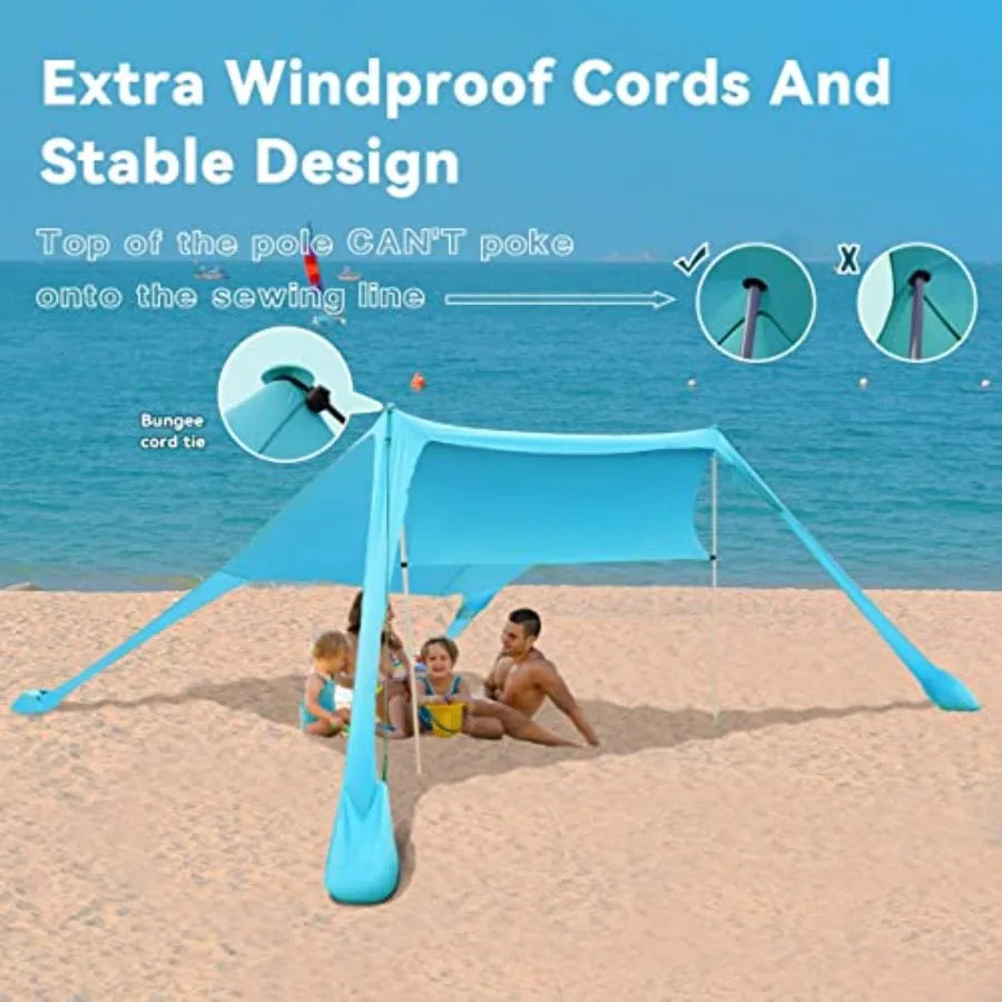 Beach Sun Shelter 7x7FT