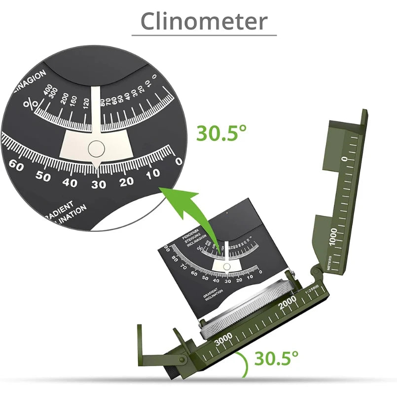 Military Geological Compass – Waterproof Metal with Luminous Dial