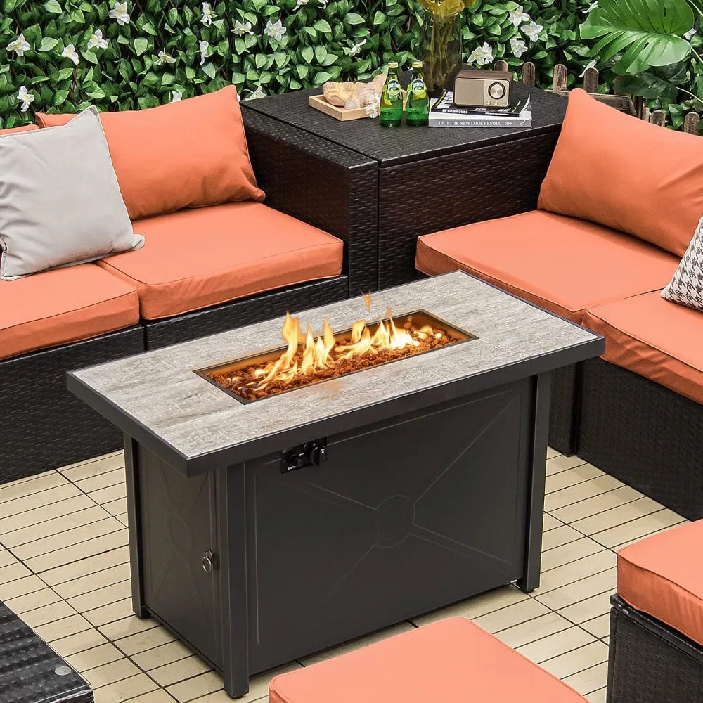 42 Inch Propane Fire Pit Table 60,000 BTU