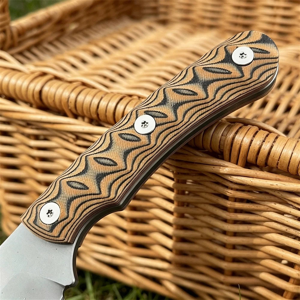 Fixed Blade Camping Knife with G10 Handle