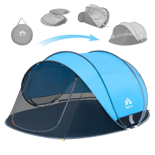 Pop-Up Sun Shade Canopy Tent – Portable Beach & Outdoor Shelter for 2–4 People