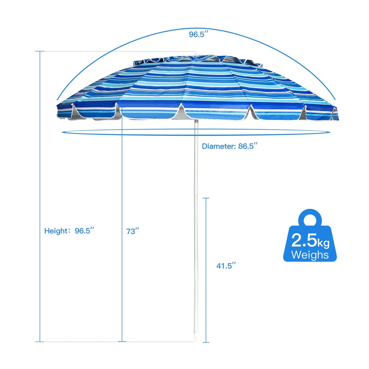 8ft Beach Umbrella