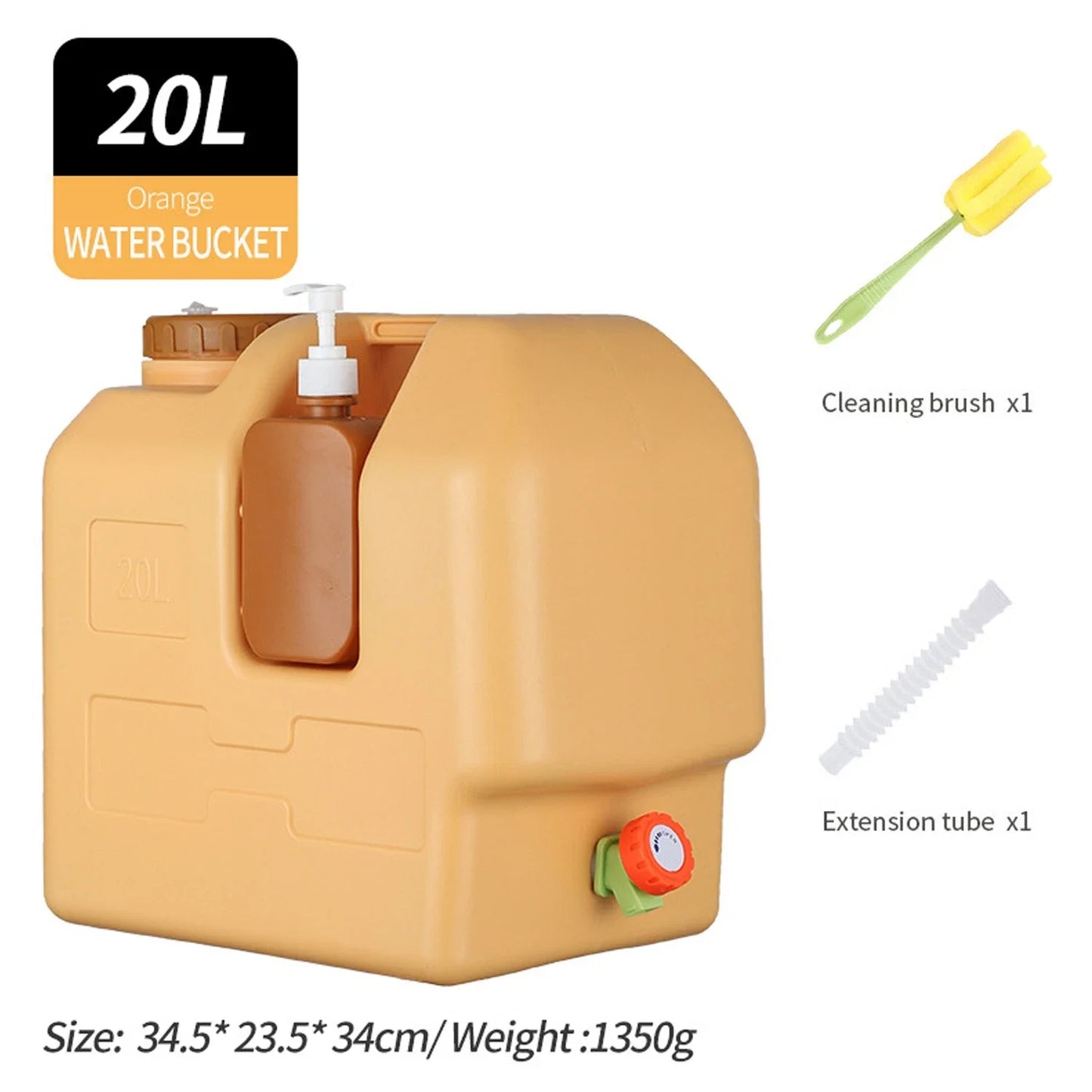 20L Camping Water Container with Spigot