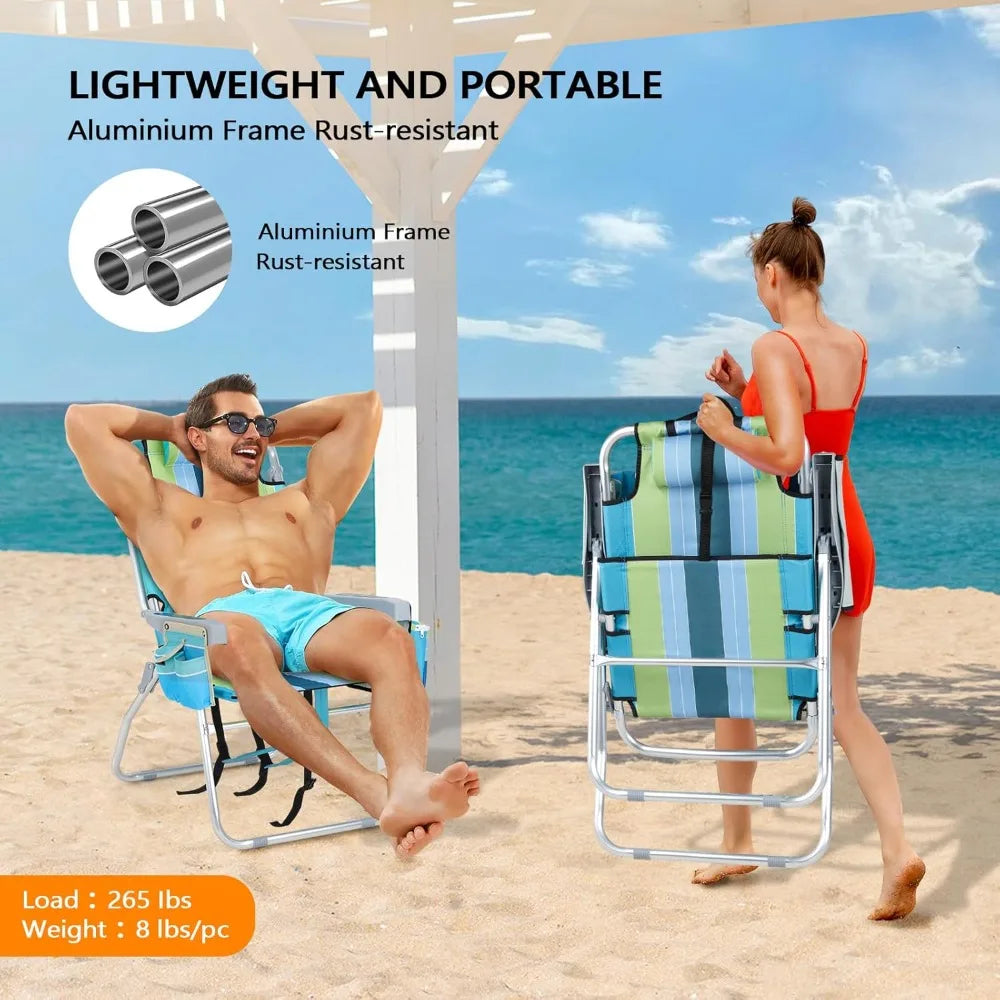 Tall Beach Chairs 2 Pack