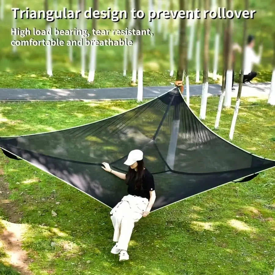 Heavy-Duty Triangle Hammock, 440 LBS Capacity, With Storage Bag