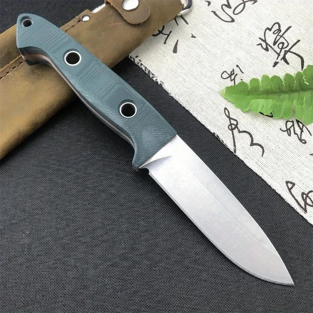 BM 162 Fixed Blade Knife — S30V Steel, G10 Handle, Cowhide Sheath