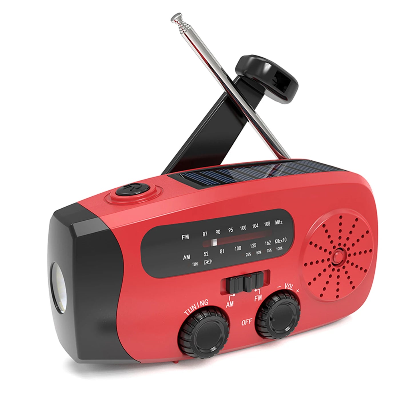 Hand Crank Weather Radio — USB & Solar Powered Emergency Radio