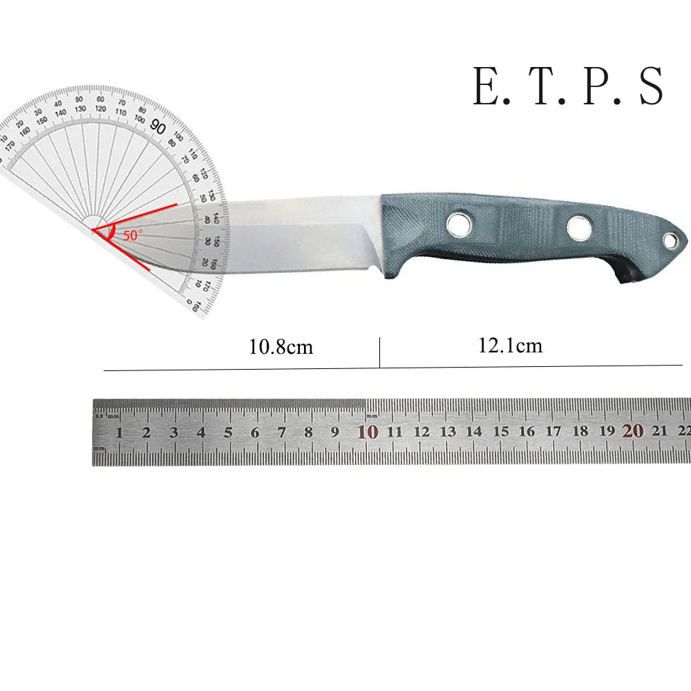 BM Sibert Bushcraft Fixed Knife — S30V Satin Blade, G10 Handle, EDC Survival