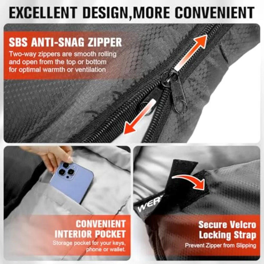 XXL Big and Tall 4 Season Sleeping Bag