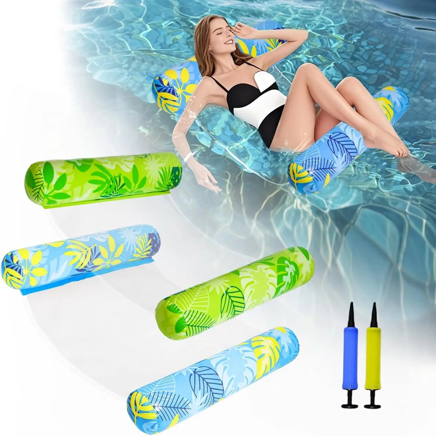 2-Pack XL 4-in-1  Water Hammock and Raft for Beach Vacations