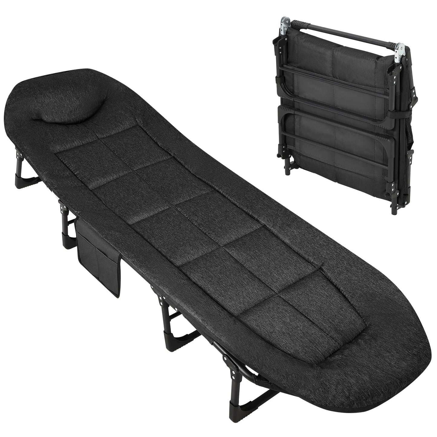 Camping Cot, Supports 500 Lbs