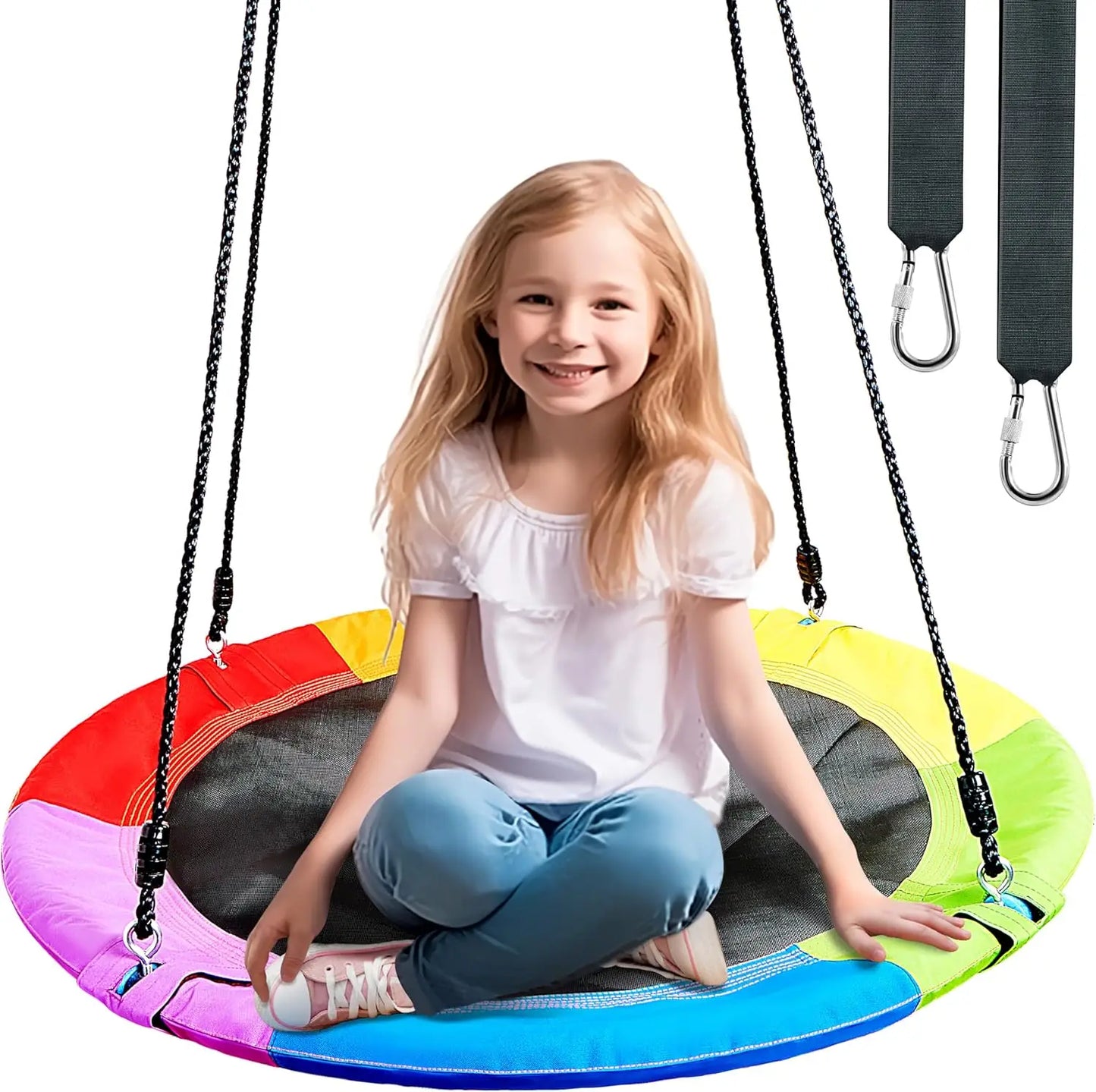 40" Saucer Tree Swing — 700 lb Capacity, 900D Waterproof Oxford Fabric, Ages 14+