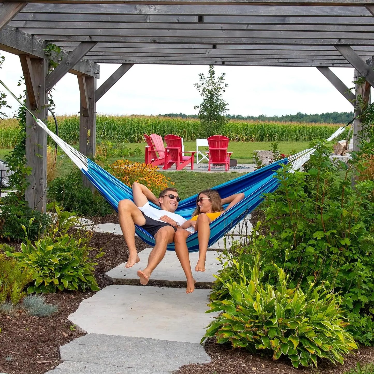 Brazilian Style Double Cotton Hammock, 450 LB Weight Capacity
